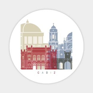 Cadiz skyline poster Magnet